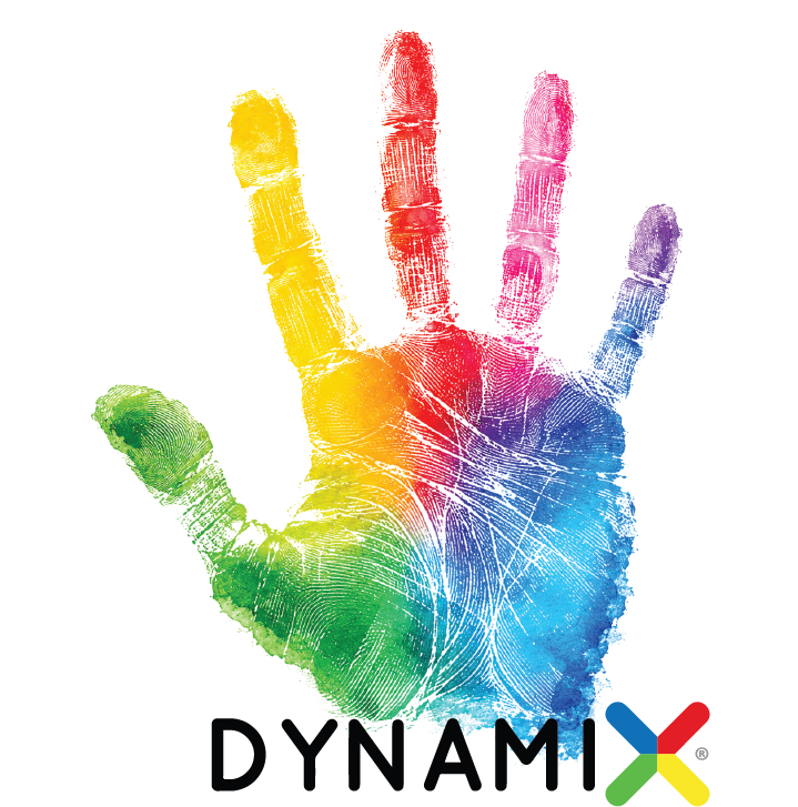 Hand representing the four DYNAMIX® colors of self-awareness
